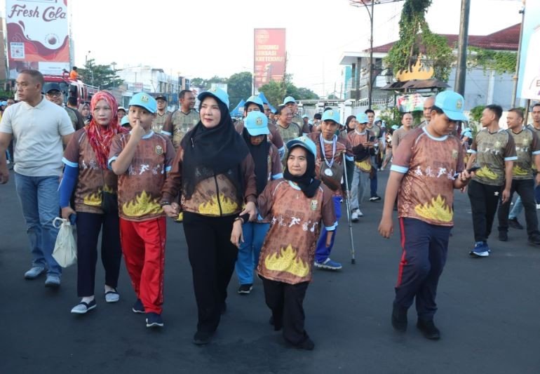 HUT ke 343, Pemkot Bandar Lampung Gelar Jalan Sehat dan Senam Disabilitas