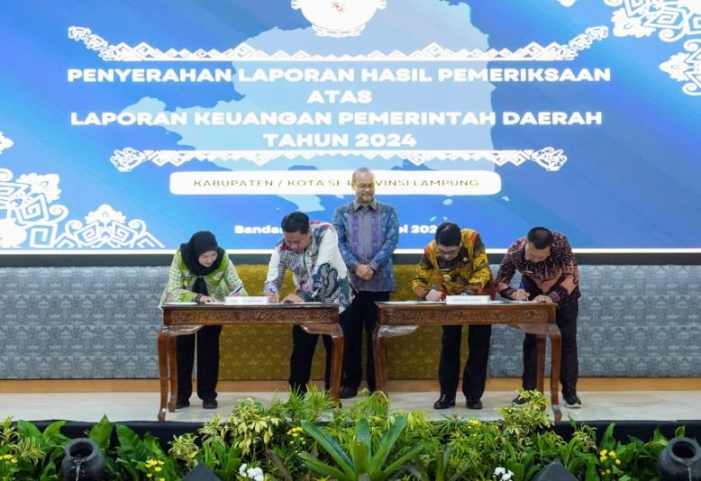 Pemkot Bandar Lampung Raih Penghargaan WTP dari BPK Atas LKPD Tahun 2024