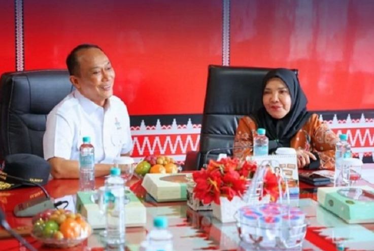 Walikota Eva Dwiana Bersama Kepala BKN Bahas Rencana Pembangunan Gedung di Bandar Lampung