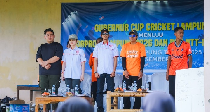 Nilam Tutup Gubernur Cup Cricket 2025, Optimis Cricket Lampung Maju