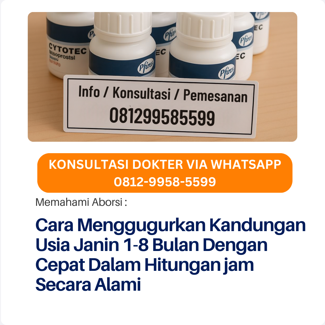 PMB Bidan Rina - Meyediakan Obat Aborsi Usia Kehamilan 1-8 bulan