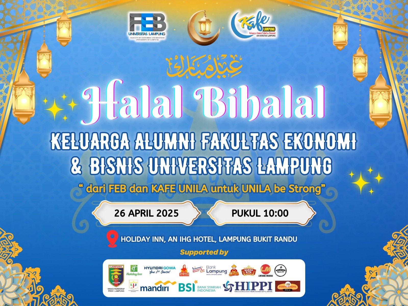 Alumni KAFE Unila Gelar Halal Bihalal di Bandar Lampung