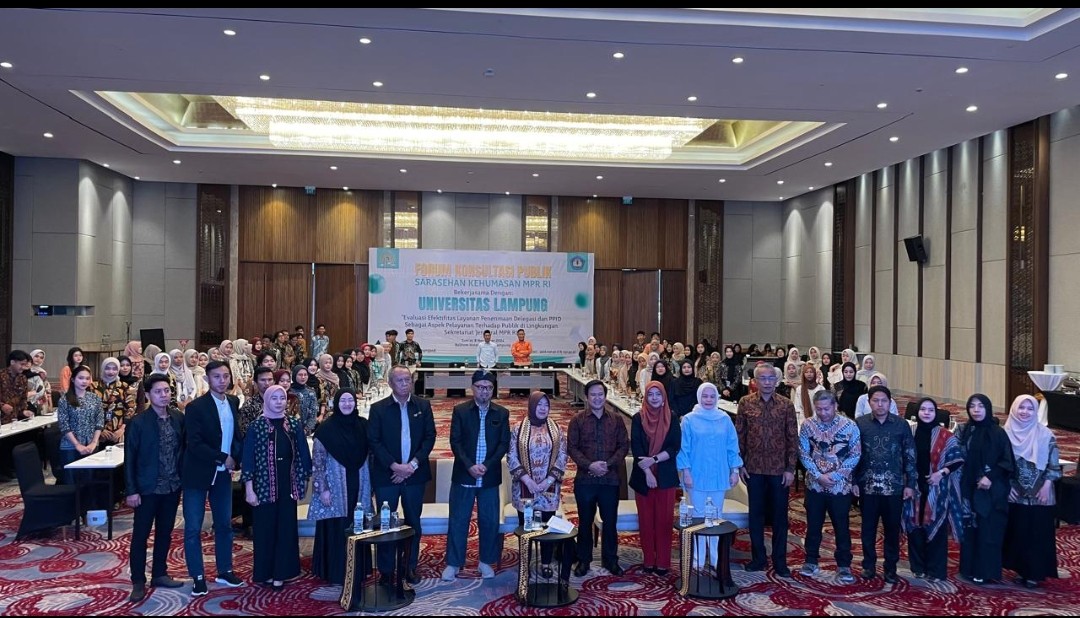 MPR RI dan Universitas Lampung Gelar Sarasehan Kehumasan Evaluasi Layanan Publik