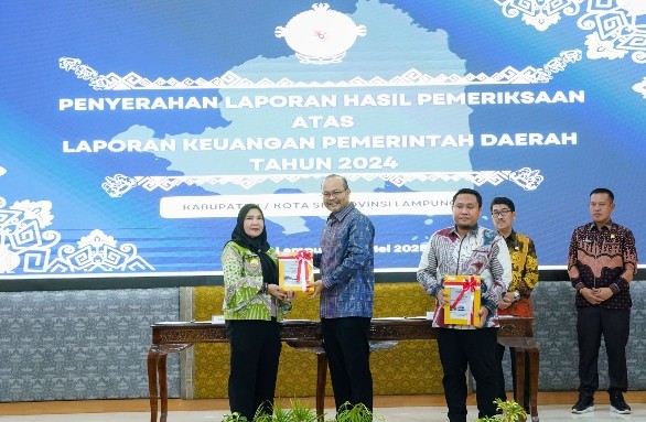 Pemkot Bandar Lampung Kembali Raih Opini WTP dari BPK RI